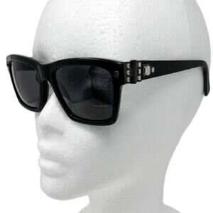 Lanvin Square Jeweled Sunglasses w/ case black SNL 511S